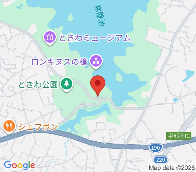 宇部市石炭記念館の地図