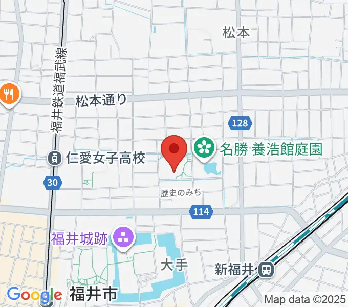 福井市立郷土歴史博物館の地図