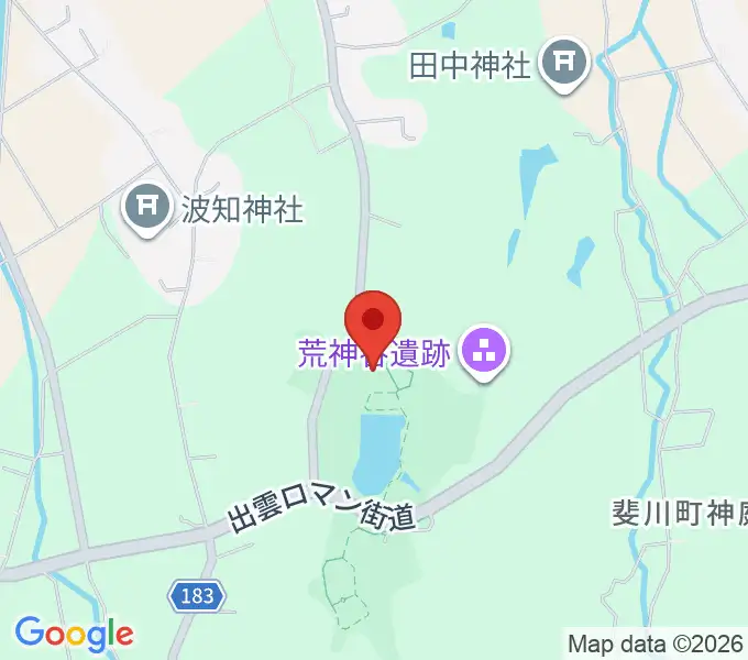 荒神谷博物館の地図