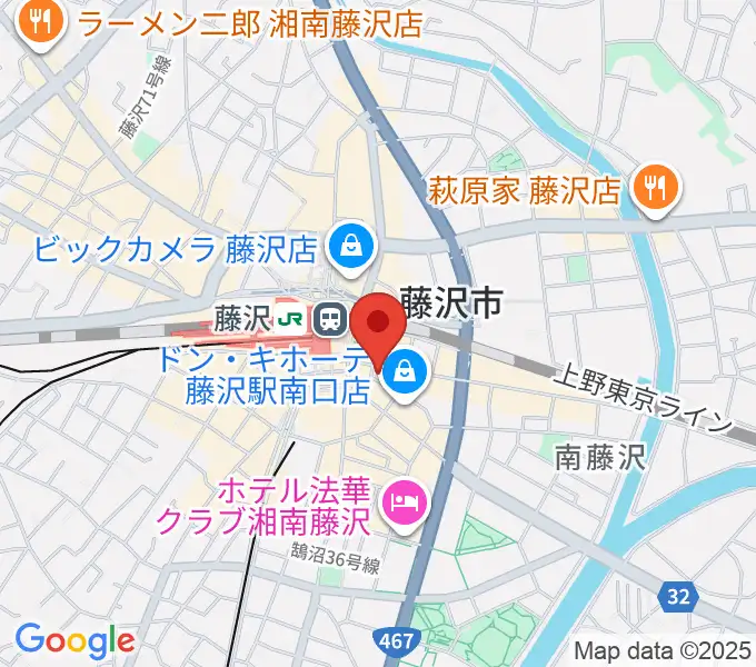 TOKYO BEACH STUDIO 湘南藤沢の地図