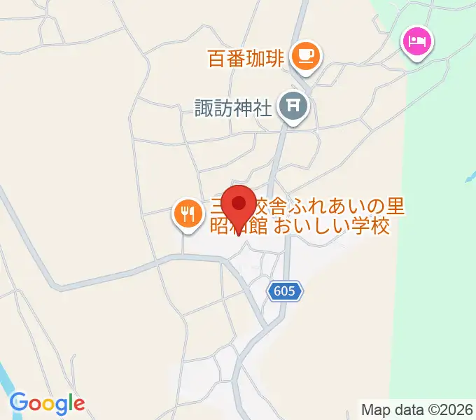 津金学校の地図
