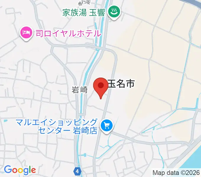 玉名市立歴史博物館こころピアの地図
