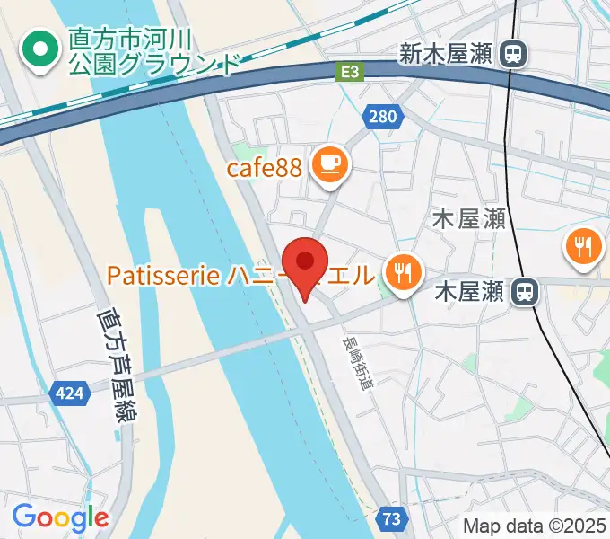 長崎街道木屋瀬宿記念館の地図