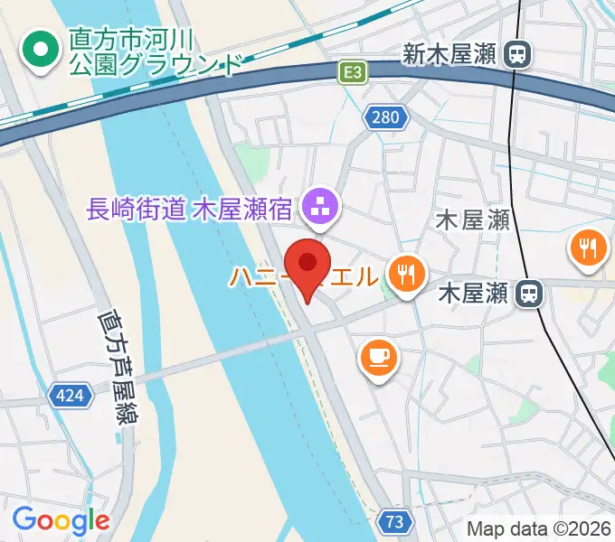 長崎街道木屋瀬宿記念館の地図