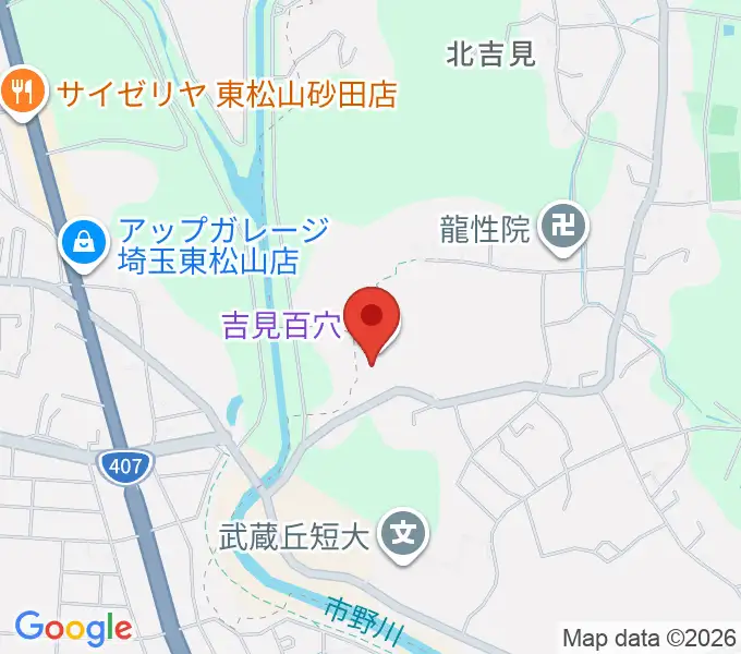 吉見町埋蔵文化財センターの地図