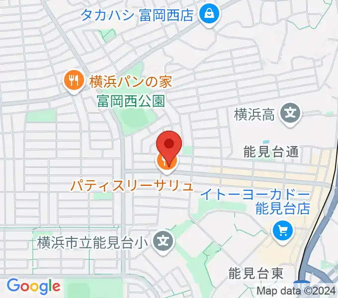 スタジオジャスト能見台本店の地図