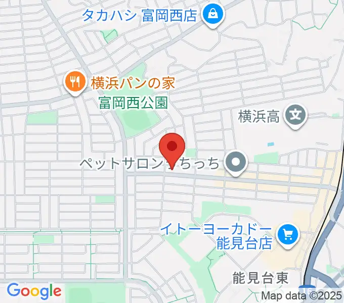 スタジオジャスト能見台本店の地図