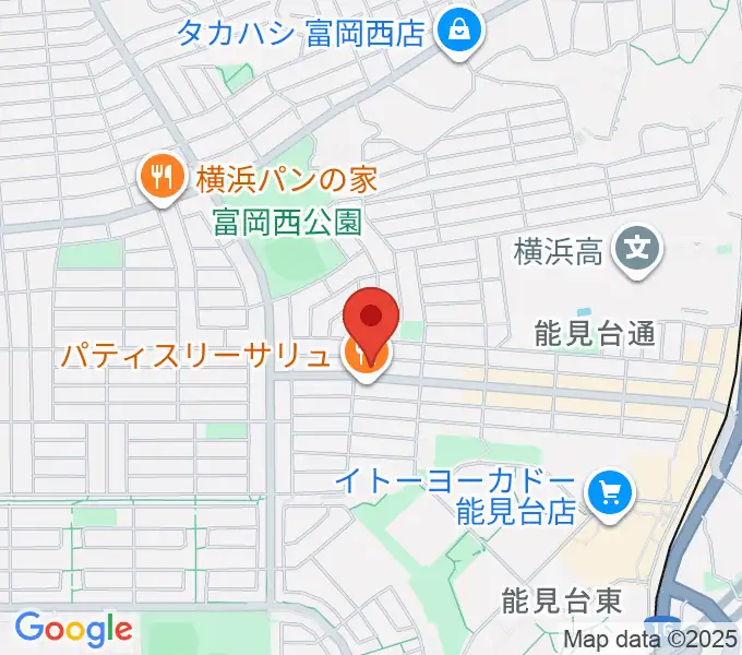 スタジオジャスト能見台本店の地図