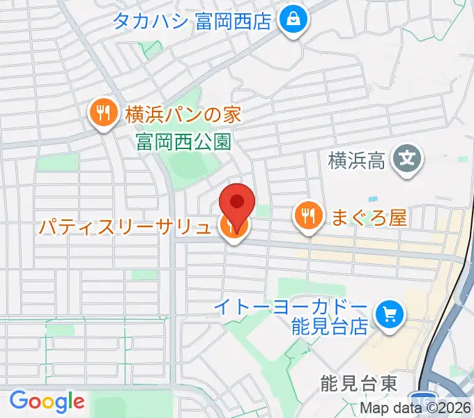 スタジオジャスト能見台本店の地図
