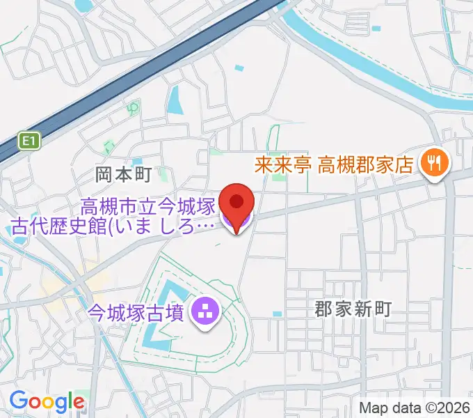 今城塚古代歴史館の地図