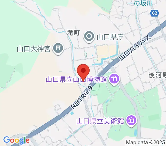 山口市歴史民俗資料館の地図