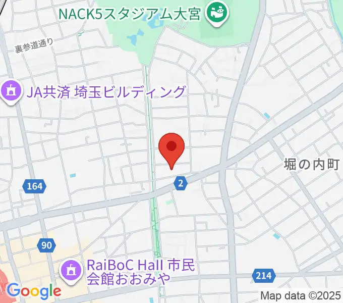 さいたま市立博物館の地図