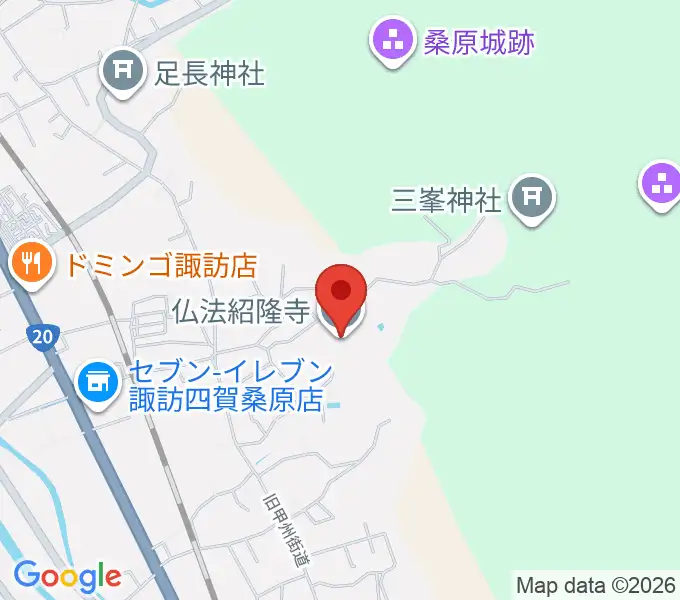 仏法紹隆寺宝物殿の地図