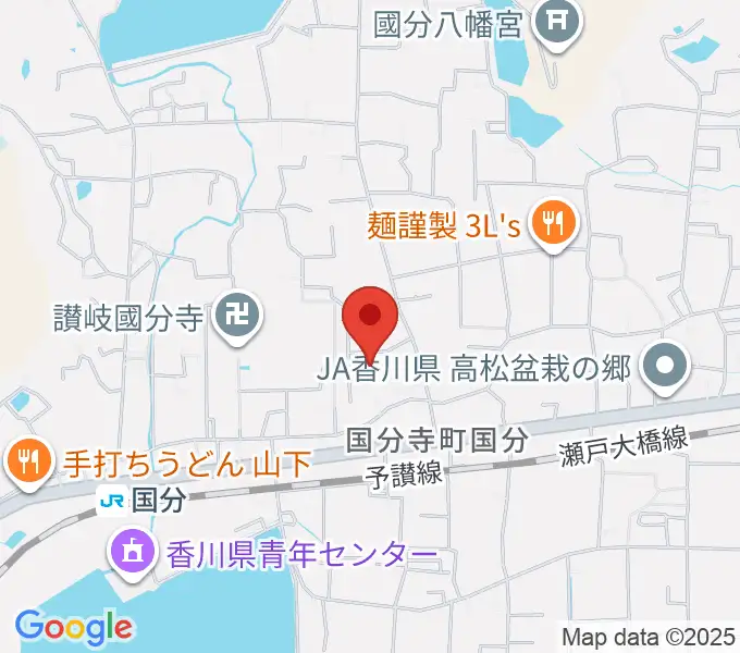 高松市讃岐国分寺跡資料館の地図