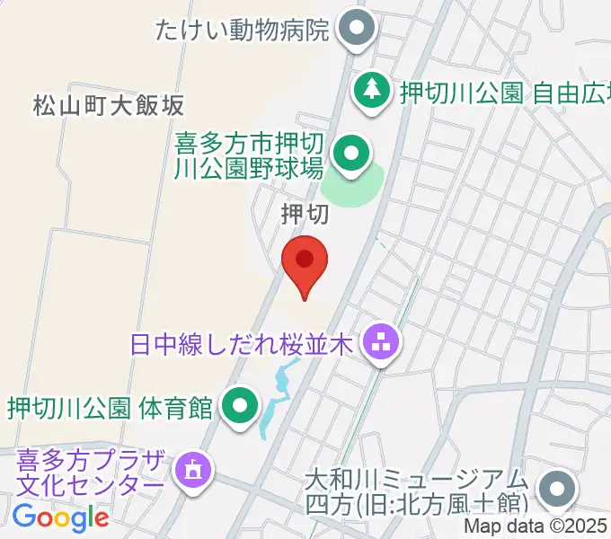 押切川公園レゾナックスポーツ広場の地図