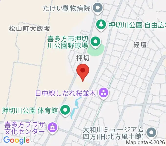 押切川公園レゾナックスポーツ広場の地図