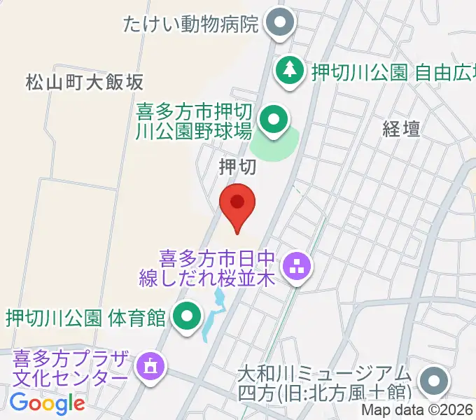 押切川公園レゾナックスポーツ広場の地図