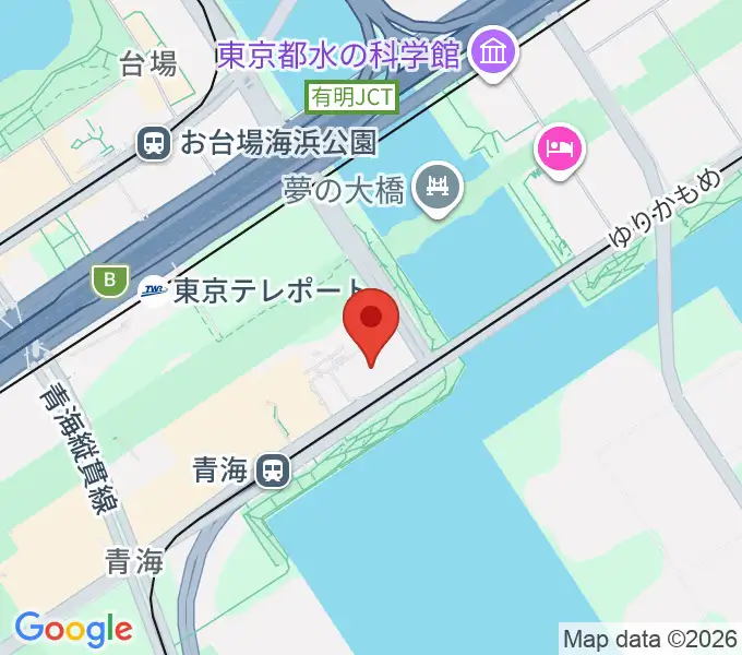adidas スポーツパークの地図