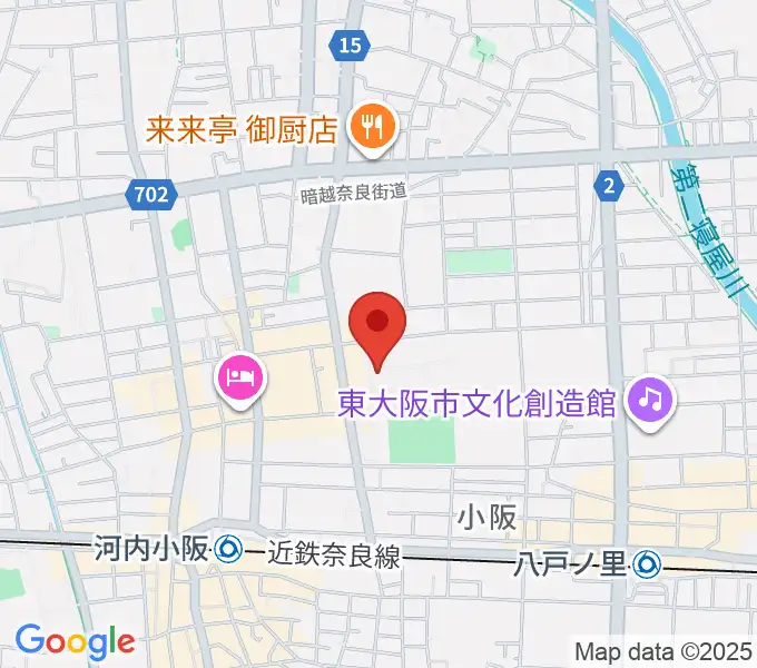 大阪商業大学商業史博物館の地図