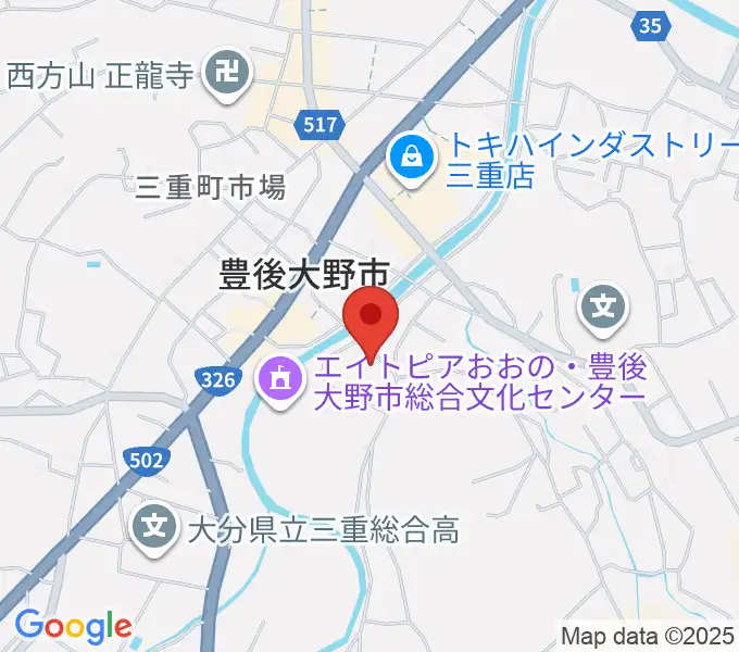 豊後大野市資料館の地図