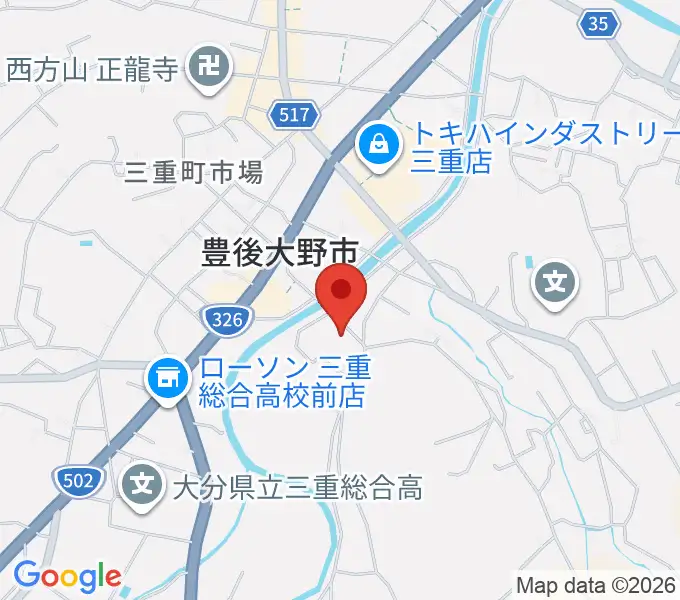 豊後大野市資料館の地図