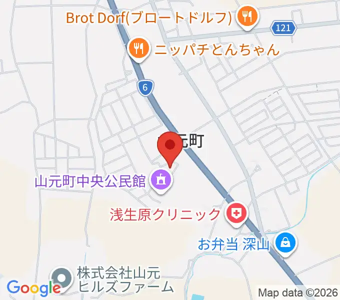 山元町歴史民俗資料館の地図