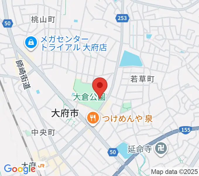 大府市歴史民俗資料館の地図