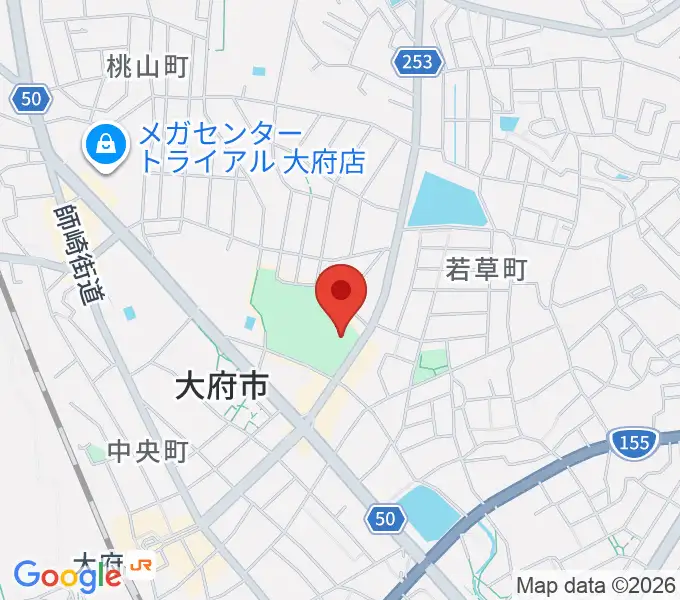 大府市歴史民俗資料館の地図