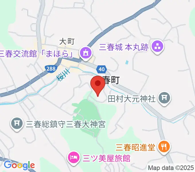 三春町歴史民俗資料館の地図