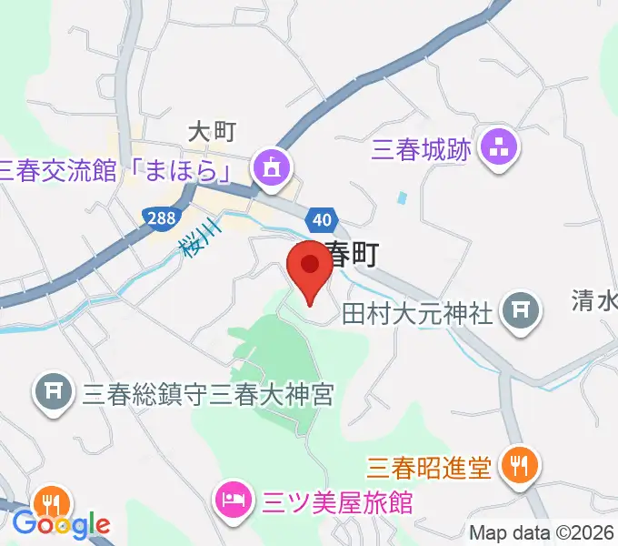 三春町歴史民俗資料館の地図