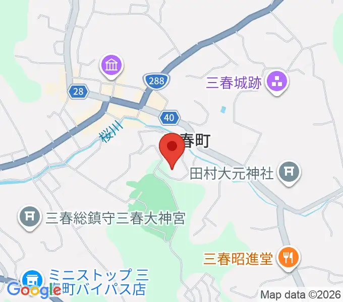三春町歴史民俗資料館の地図