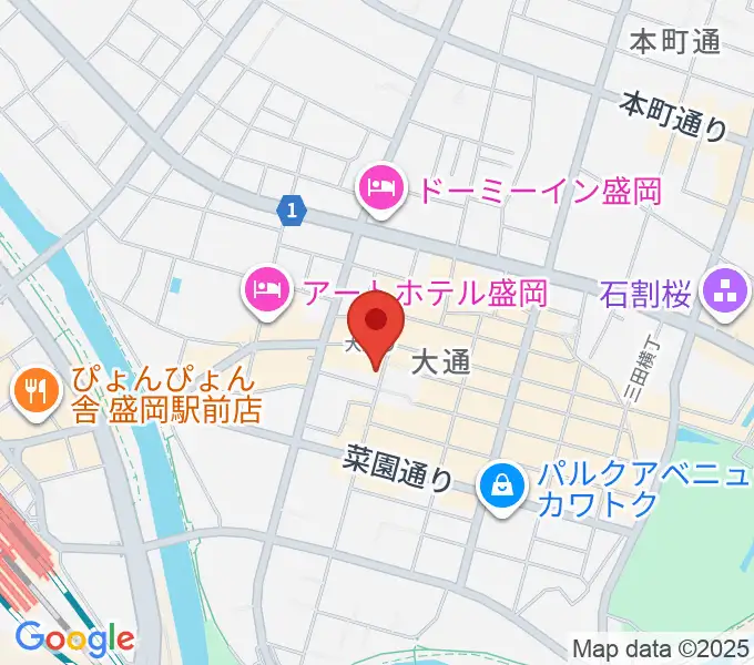 フォーラム盛岡8・9・10の地図