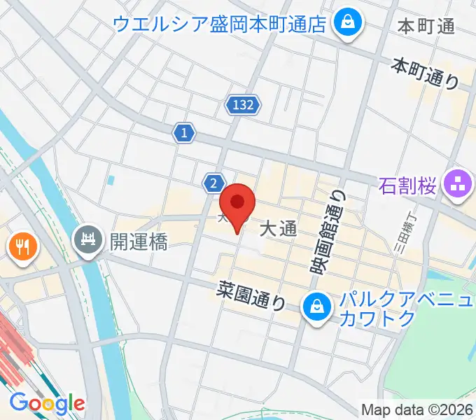 フォーラム盛岡8・9・10の地図