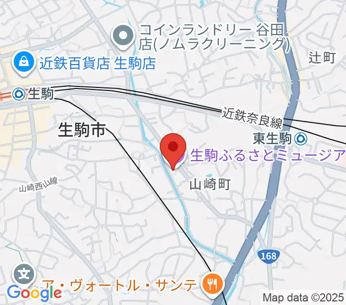 生駒ふるさとミュージアムの地図