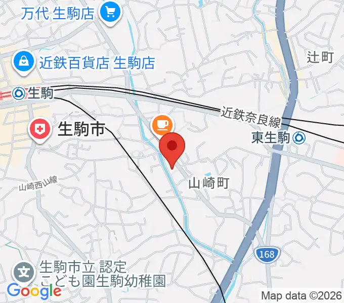 生駒ふるさとミュージアムの地図