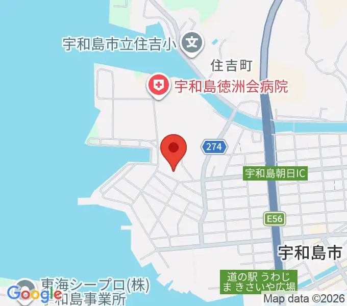 宇和島市立歴史資料館の地図