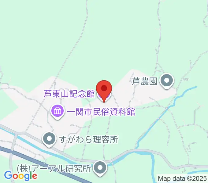 芦東山記念館の地図