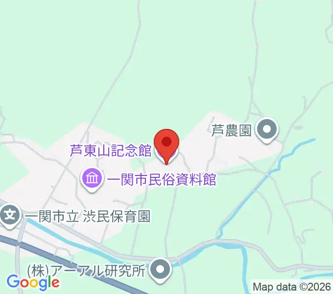 芦東山記念館の地図
