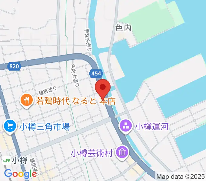 小樽市総合博物館 運河館の地図