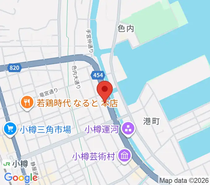 小樽市総合博物館 運河館の地図