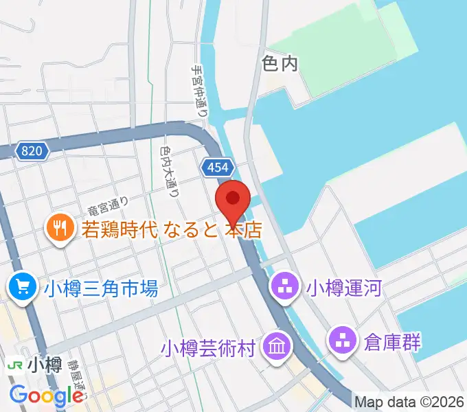 小樽市総合博物館 運河館の地図