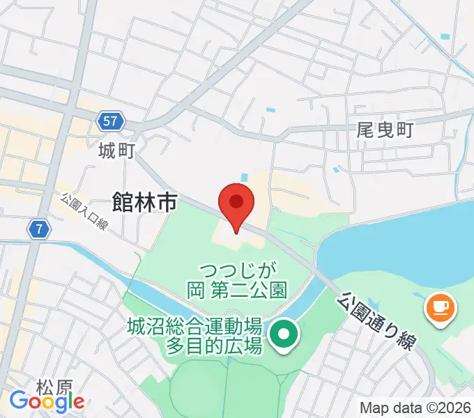 向井千秋記念子ども科学館の地図