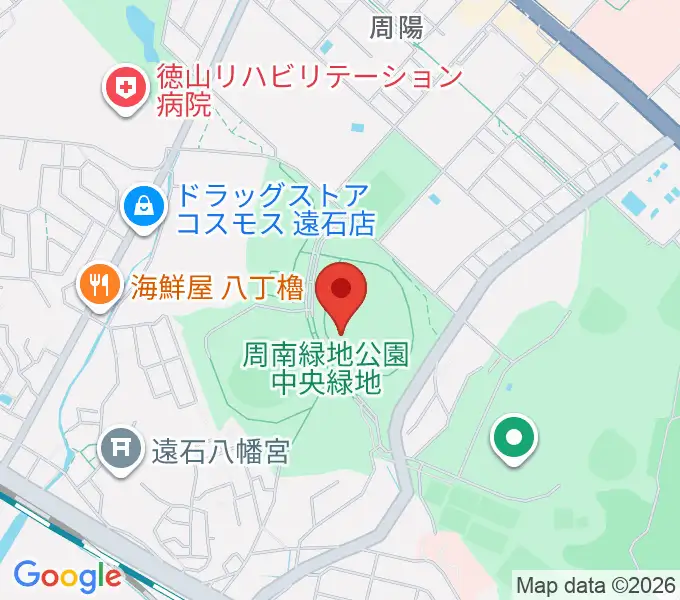 レイズネクスト周南総合競技場の地図