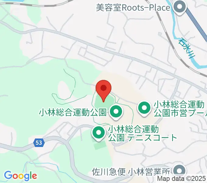 ひいらぎ野球場の地図