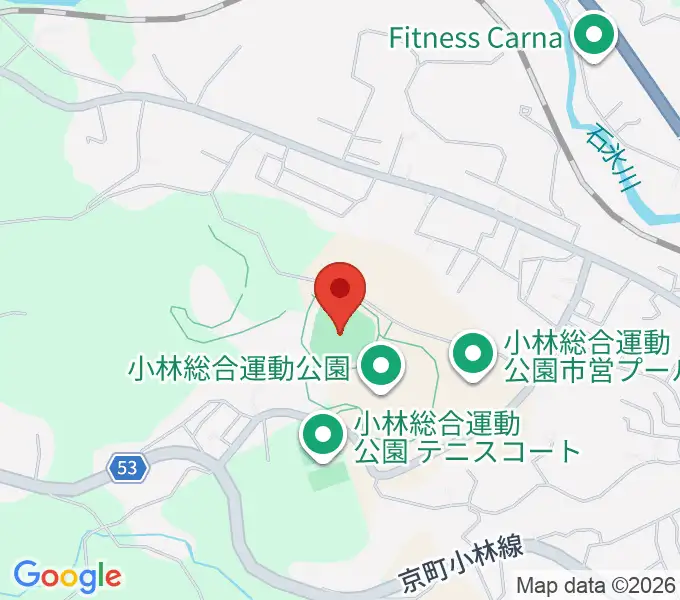 ひいらぎ野球場の地図
