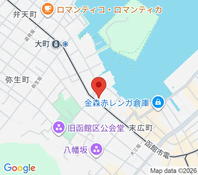 函館市北方民族資料館の地図