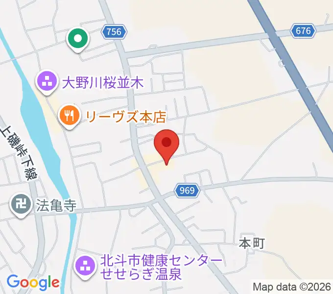 北斗市郷土資料館の地図