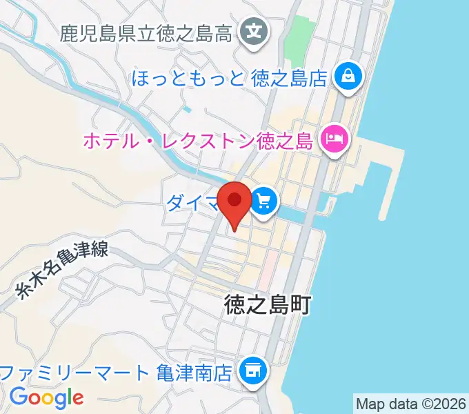 徳之島町立郷土資料館の地図