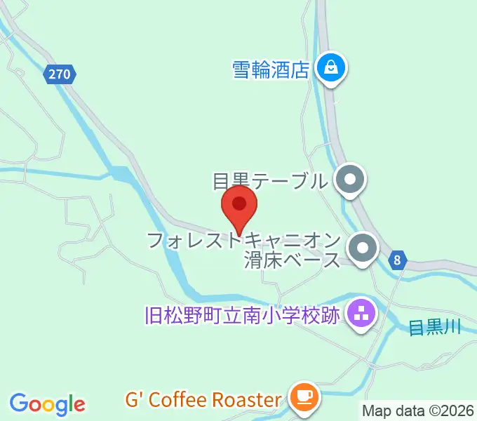 目黒ふるさと館の地図