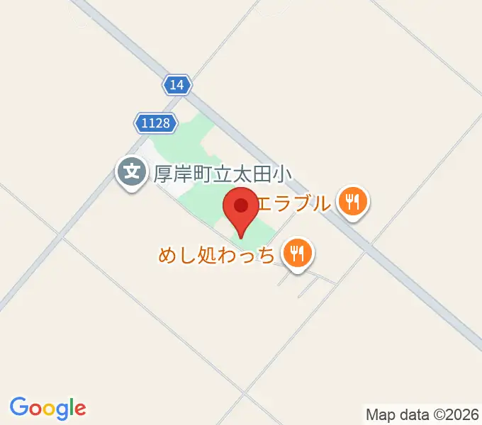 厚岸町太田屯田開拓記念館の地図